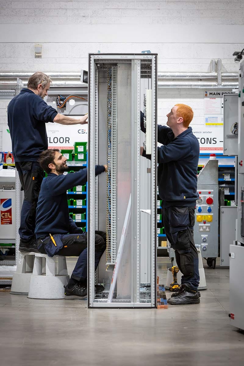 Electrical switch gear panel at Control Equipment Ltd Dublin — Interiors photography by Paul O'Connell, Dublin (1)