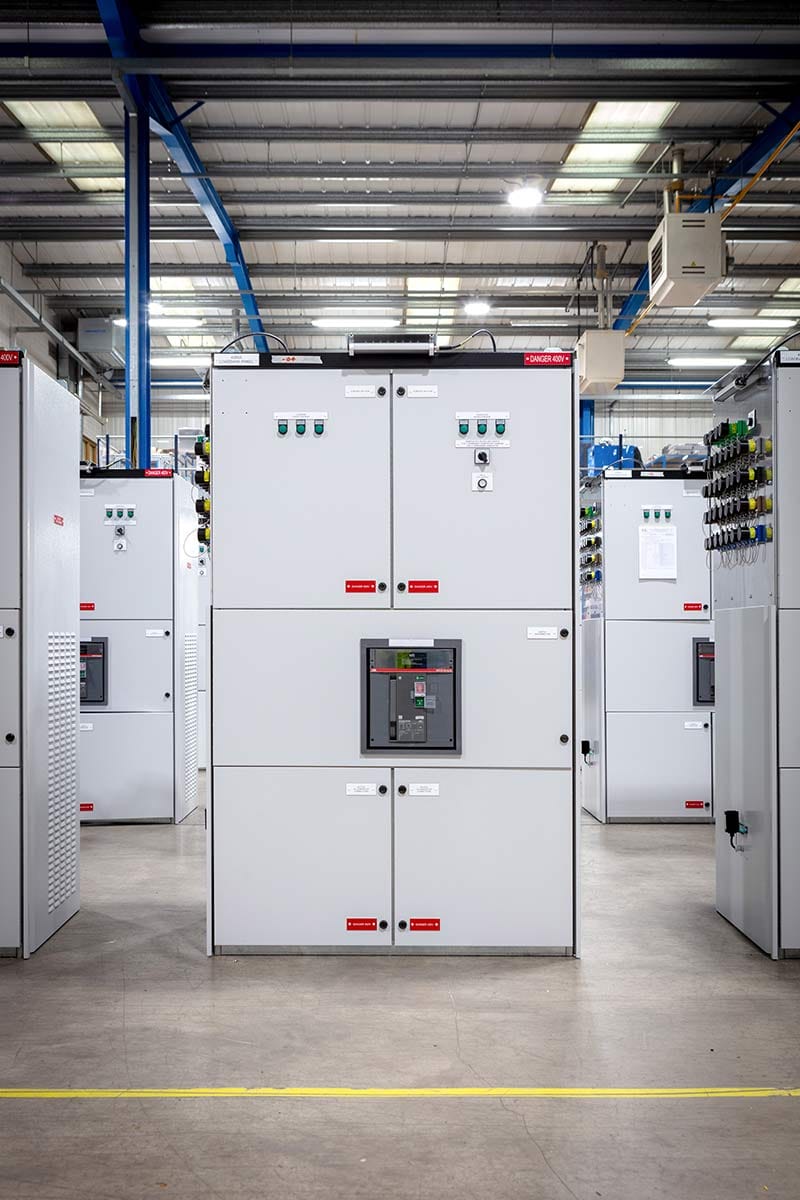 Electrical switch gear panel at Control Equipment Ltd Dublin — Interiors photography by Paul O'Connell, Dublin (5)