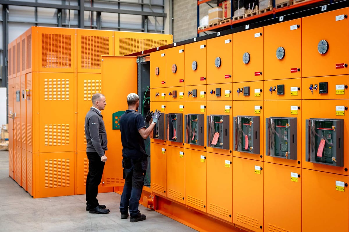 Electrical switch gear panel at Control Equipment Ltd Dublin — Interiors photography by Paul O'Connell, Dublin (7)