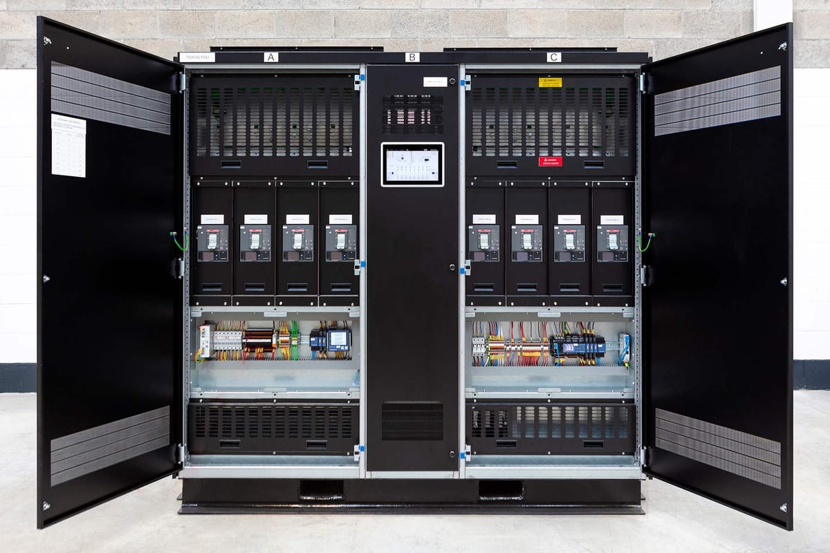 Electrical switch gear panel at Control Equipment Ltd Dublin — Interiors photography by Paul O'Connell, Dublin (9)
