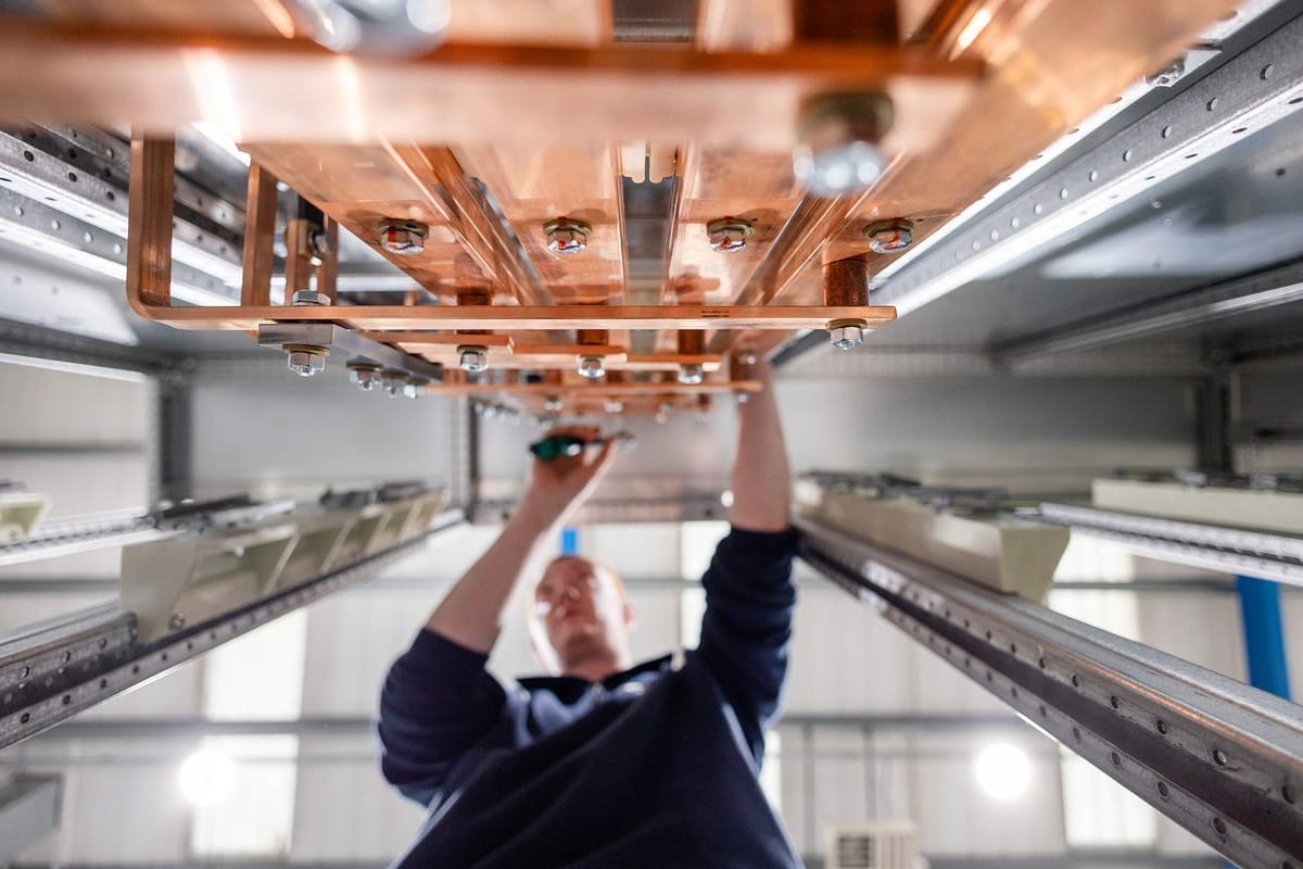 Electrical switch gear panel at Control Equipment Ltd Dublin — Interiors photography by Paul O'Connell, Dublin (10)