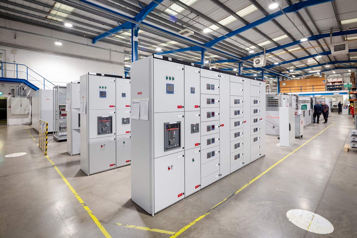 Electrical switch gear panel at Control Equipment Ltd Dublin — Interiors photography by Paul O'Connell, Dublin (16)