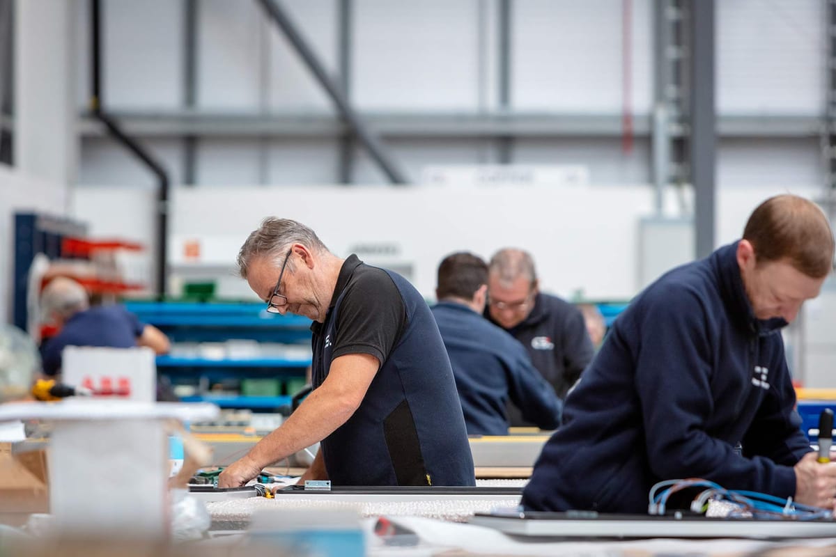 Electrical switch gear panel at Control Equipment Ltd Dublin — Interiors photography by Paul O'Connell, Dublin (18)