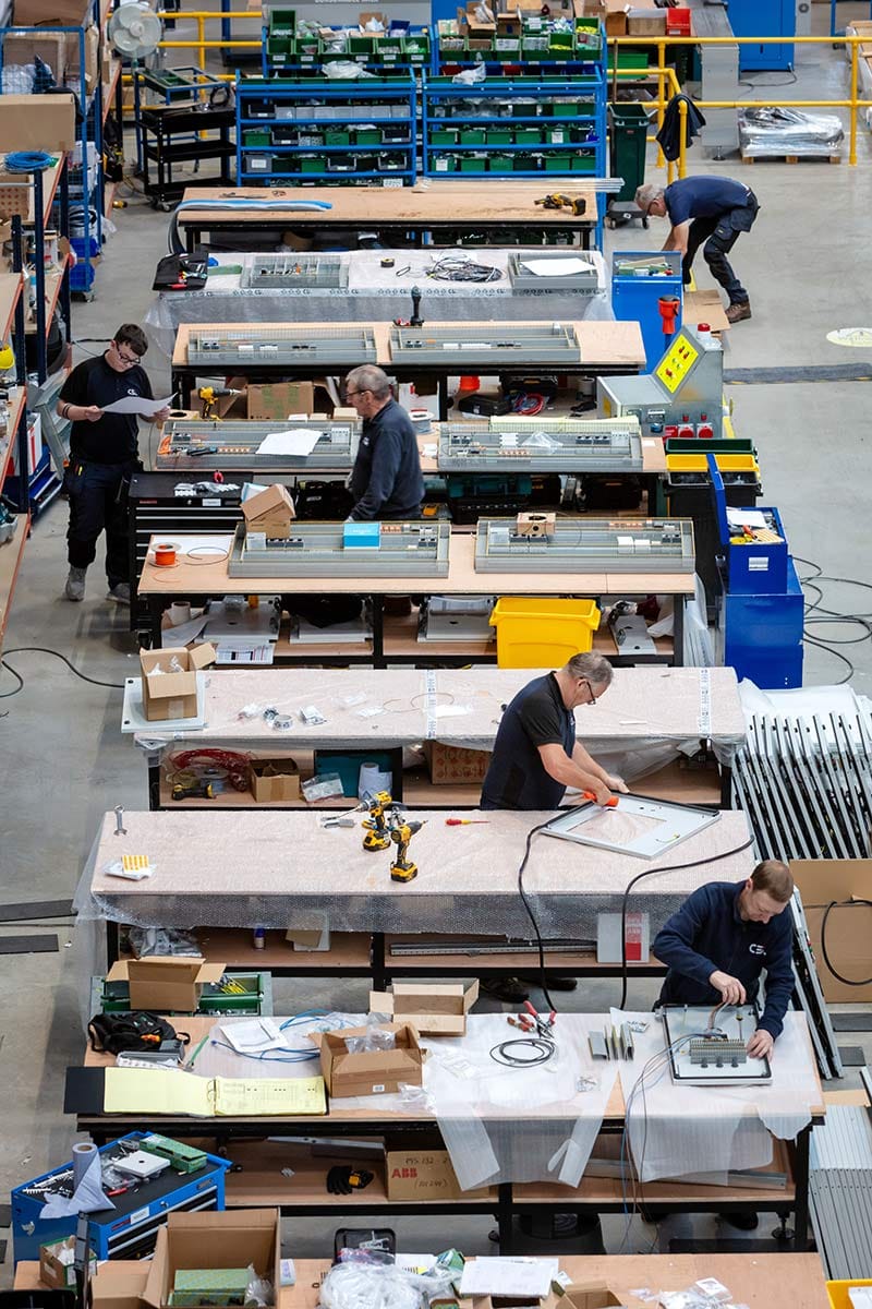 Electrical switch gear panel at Control Equipment Ltd Dublin — Interiors photography by Paul O'Connell, Dublin (20)